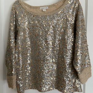 Coldwater creek sparkle party top